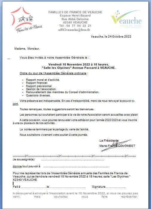 Ag courrier 2022